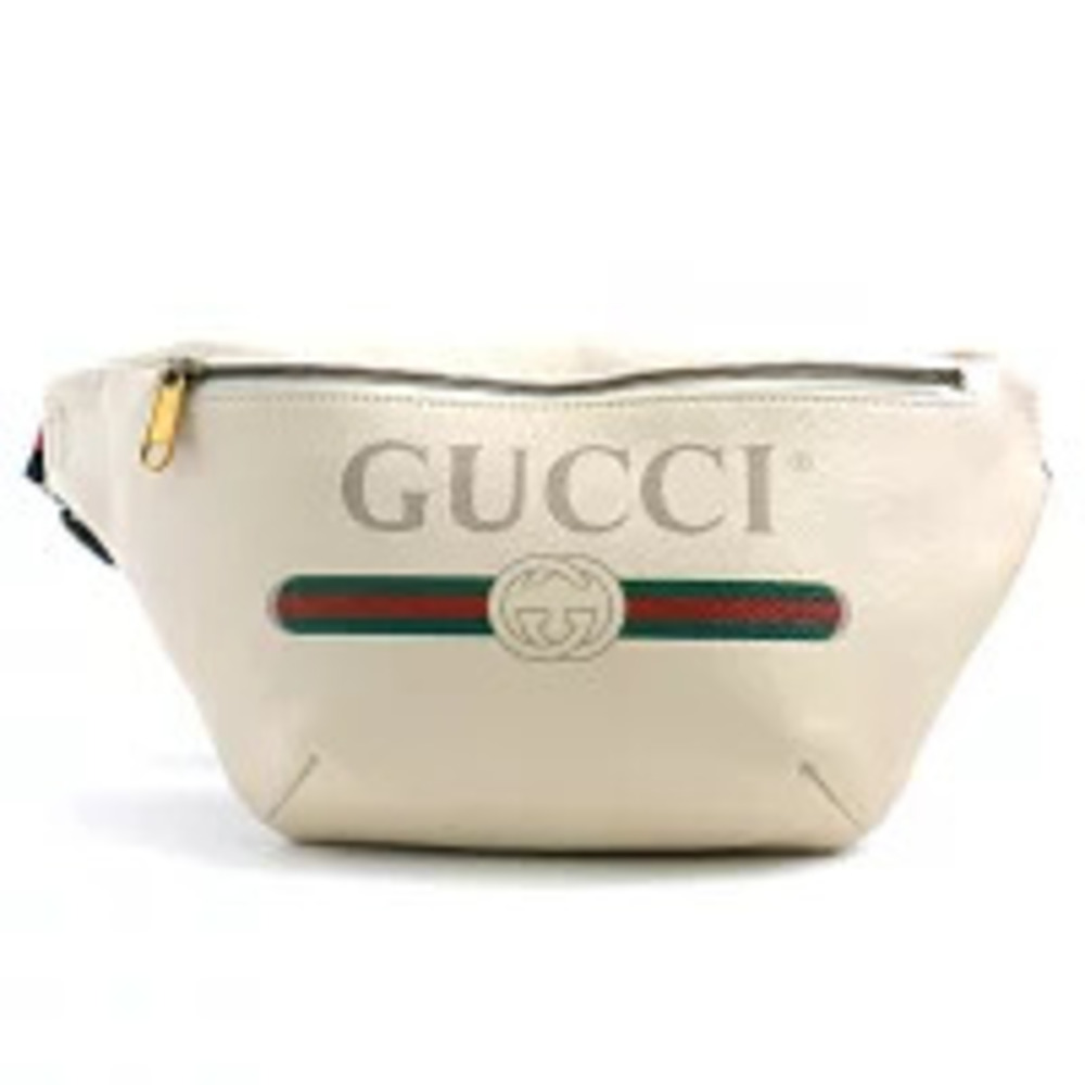 Gucci bag logo Body Bum Crossbody Belt belt white